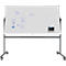 Stativ-Drehtafel Legamaster UNITE PLUS, magnetisch, drehbar um 360°, B 2200 x T 12,6 x H 1200 mm, emaillierter Keramikstahl, weiß
